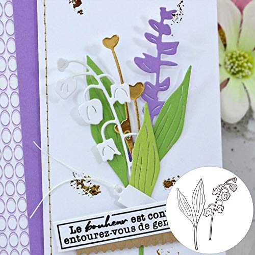 SpirWoRchlan Stanzmaschine Stanzschablone,Scrapbooking Prägeschablonen Stanzformen Schablonen Für Scrapbooking Fotopapier Karten Handwerk Prägen DIY Geburtstagsgeschenk Blatt Blume von SpirWoRchlan