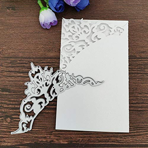 SpirWoRchlan Stanzmaschine Stanzschablone,Scrapbooking Prägeschablonen Stanzformen Schablonen Für Scrapbooking Fotopapier Karten Handwerk Prägen DIY Geburtstagsgeschenk Blume Kante von SpirWoRchlan