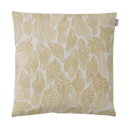 Spira Birds Cushion Cover, Straw von Spira of Sweden