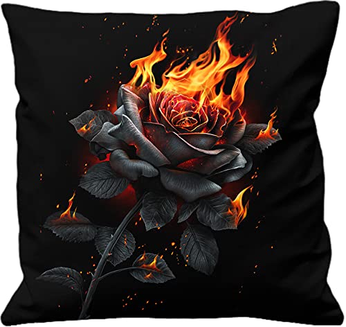 Spiral Flaming Rose Unisex Kissen Multicolor 100% Baumwolle Gothic Spiral Flaming Rose Unisex Kissen Multicolor 100% Baumwolle Gothic von Spiral