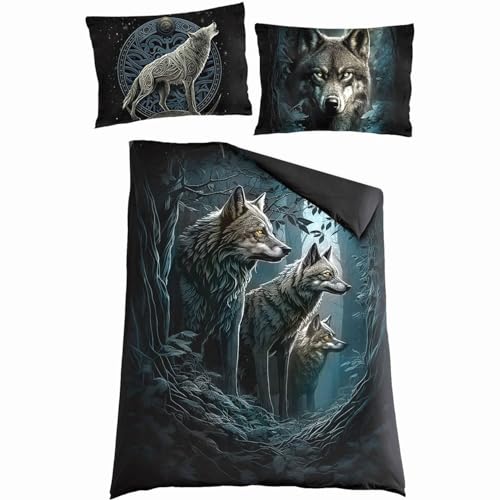 Spiral Forest Guardians Unisex Bettwäsche Multicolor 100% Baumwolle 135 x 200 cm/80 x 80 cm Gothic von Spiral