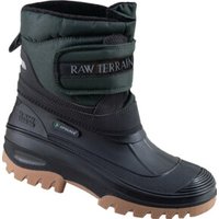 PVC-Winterstiefel Gr. 39 schwarz mit Klettverschluss und Webpelzfutter von Spirale