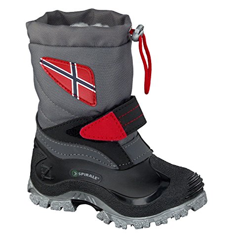 Spirale Morten, Unisex-Erwachsene Warm gefütterte Schneestiefel, Grau (dunkelgrau 22), 35 EU (2.5 Erwachsene UK) von Spirale
