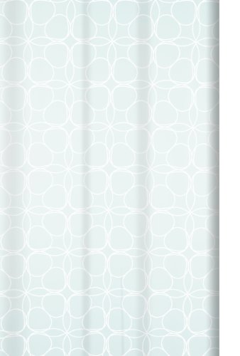 Spirella 10.16333 Textil-Duschvorhang 180 x 200 cm, Filigran White von Spirella