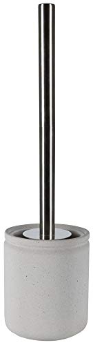 Spirella Bad Serie Cement WC Bürste mit Einsatz Toilettenbürste Klobürste WC Garnitur aus Zement Taupe, 38,5 x 10,5 cm von Spirella