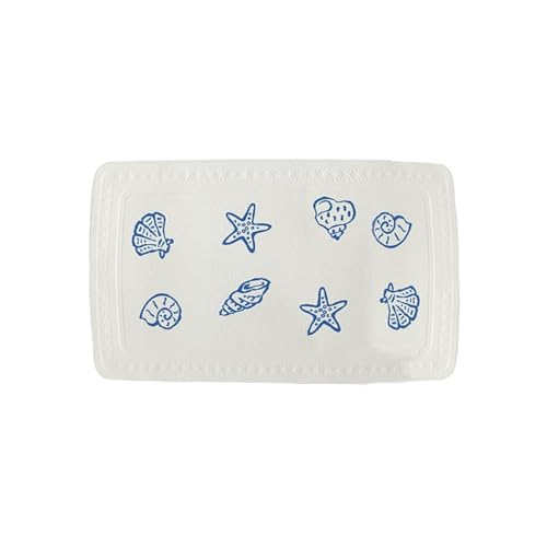 Spirella Duschmatte Badematte Duscheinlage antibakteriell rutschfest mit Saugnäpfen - Alaska Concha Muscheln - ca. 55 x 55 cm - Made in Germany von Spirella