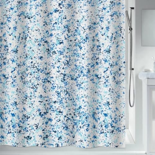 Spirella Schimmel Duschvorhang-Anti-Bakteriell, waschbar, wasserdicht, Polyester, 180x200cm Blau, Vision Bleu, 180 x 200 cm Spirella Schimmel Duschvorhang-Anti-Bakteriell, waschbar, wasserdicht, Polyester, 180x200cm Blau, Vision Bleu, 180 x 200 cm von Spirella