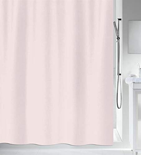 Spirella Anti-Schimmel Duschvorhang - Anti-Bakteriell, waschbar, wasserdicht - Polyester, „Primo “ 240x180cm Rosa von Spirella