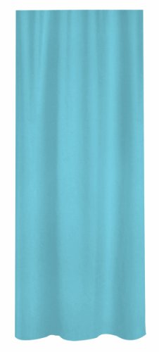 Spirella Anti-Schimmel Duschvorhang - Anti-Bakteriell, waschbar, wasserdicht - Polyester, „Primo “ 240x200cm Hellblau von Spirella