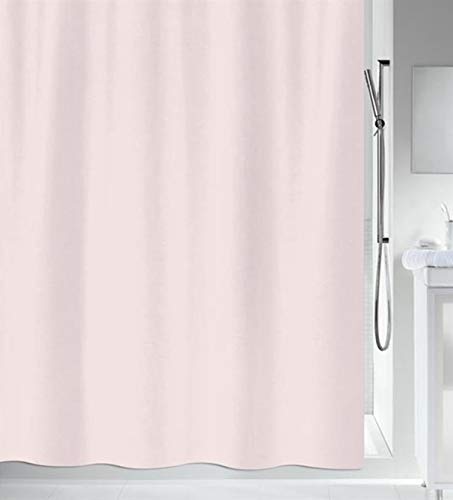 Spirella colección, Cortina de ducha Textil 120 x 200, 100%, Amarillo Schimmel Duschvorhang-Anti-Bakteriell, waschbar, wasserdicht-Polyester, „Primo “ 120x200cm Rosa, Citronier von Spirella