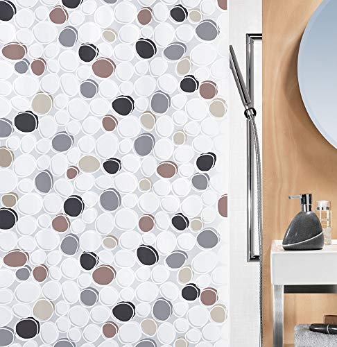 Spirella Anti-Schimmel Duschvorhang Dido Anti-Bakteriell, Waschbar, Wasserdicht PEVA 180x200cm Braun Grau Schwarz Spirella Anti-Schimmel Duschvorhang Dido Anti-Bakteriell, Waschbar, Wasserdicht PEVA 180x200cm Braun Grau Schwarz von Spirella