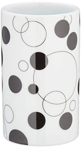 Spirella Aufsatz Rohr – Bubbles Black Vaso 1217300, Weiß von Spirella