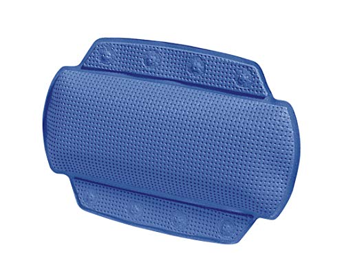 Spirella Badewannenkissen Alaska Blau mit 8 Saugnäpfen antibakteriell, rutschhemmend 23 x 32 cm waschbar, Made in Germany Spirella Badewannenkissen Alaska Blau mit 8 Saugnäpfen antibakteriell, rutschhemmend 23 x 32 cm waschbar, Made in Germany von Spirella
