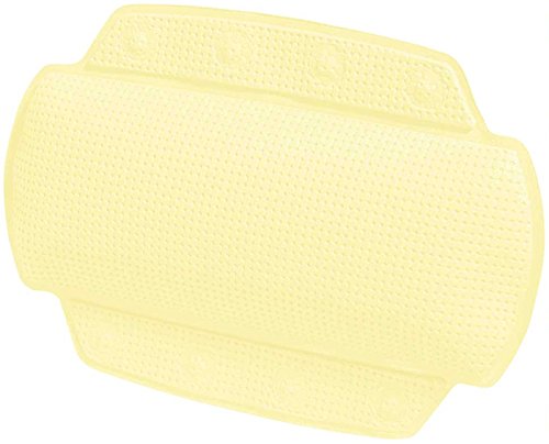 Spirella Badewannenkissen Alaska Light Gelb mit 8 Saugnäpfen antibakteriell, rutschhemmend 23 x 32 cm waschbar, Made in Germany Spirella Badewannenkissen Alaska Light Gelb mit 8 Saugnäpfen antibakteriell, rutschhemmend 23 x 32 cm waschbar, Made in Germany von Spirella