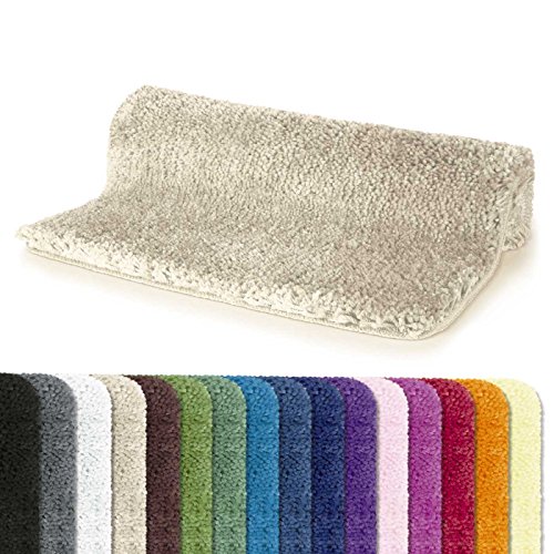 Spirella Badteppich Badematte Duschvorleger Mikrofaser Hochflor | flauschig | rutschhemmend | geeignet für Fußbodenheizung | 55x65 cm | Beige Sand Spirella Badteppich Badematte Duschvorleger Mikrofaser Hochflor | flauschig | rutschhemmend | geeignet für Fußbodenheizung | 55x65 cm | Beige Sand von Spirella