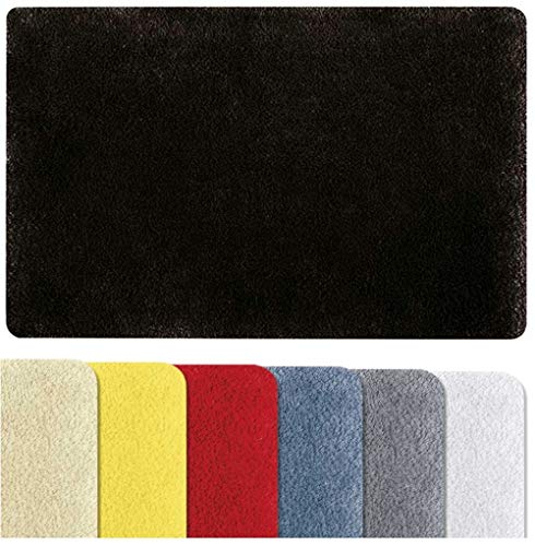 Spirella Badteppich Badvorleger Duschvorleger Fino Supersoft Hochflor waschbar, rutschfest Badematte 40x60 cm – Schwarz, Polyester, Black, 40 x 60 cm Spirella Badteppich Badvorleger Duschvorleger Fino Supersoft Hochflor waschbar, rutschfest Badematte 40x60 cm – Schwarz, Polyester, Black, 40 x 60 cm von Spirella