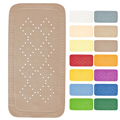 Spirella Duschmatte Badematte Badewannenmatte Badewanneneinlage antibakteriell rutschfest mit Saugnäpfen - Alaska Taupe - ca. 36 x 91 cm Spirella Duschmatte Badematte Badewannenmatte Badewanneneinlage antibakteriell rutschfest mit Saugnäpfen - Alaska Taupe - ca. 36 x 91 cm von Spirella
