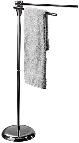 Spirella Handtuchständer mit 2 beweglichen Stangen Handtuchhalter in Edelstahl, silber von Spirella