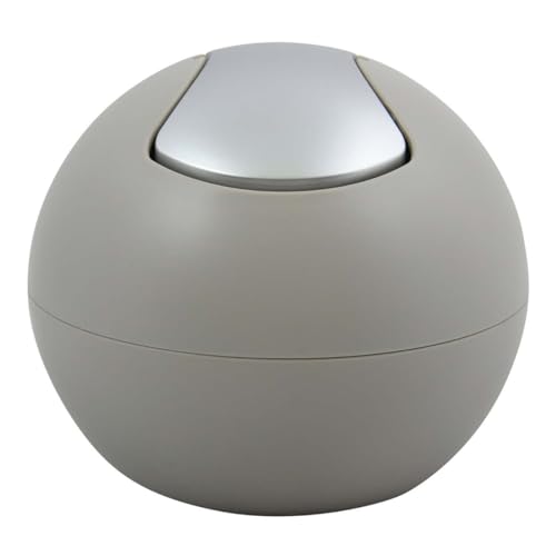 Spirella Kosmetikeimer 1 Liter Abfalleimer Schwingdeckeleimer Tischabfalleimer Bowl matt, Kunststoff, Taupe Mat Spirella Kosmetikeimer 1 Liter Abfalleimer Schwingdeckeleimer Tischabfalleimer Bowl matt, Kunststoff, Taupe Mat von Spirella
