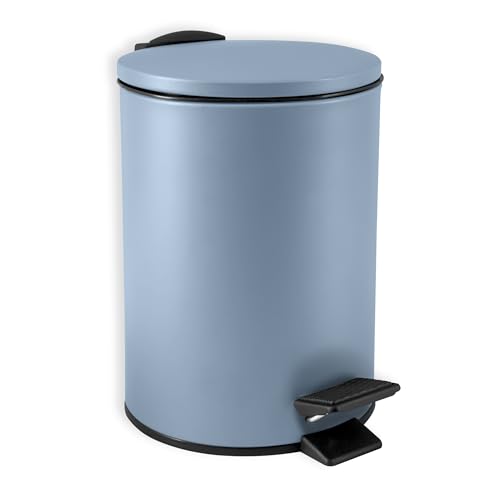 Spirella SP2285 Kosmetikeimer 3 Liter Edelstahl mit Absenkautomatik und Inneneimer Adelar Badezimmer Mülleimer Softclose Abfalleimer blau, Bleu Acier, 3 litres Spirella SP2285 Kosmetikeimer 3 Liter Edelstahl mit Absenkautomatik und Inneneimer Adelar Badezimmer Mülleimer Softclose Abfalleimer blau, Bleu Acier, 3 litres von Spirella