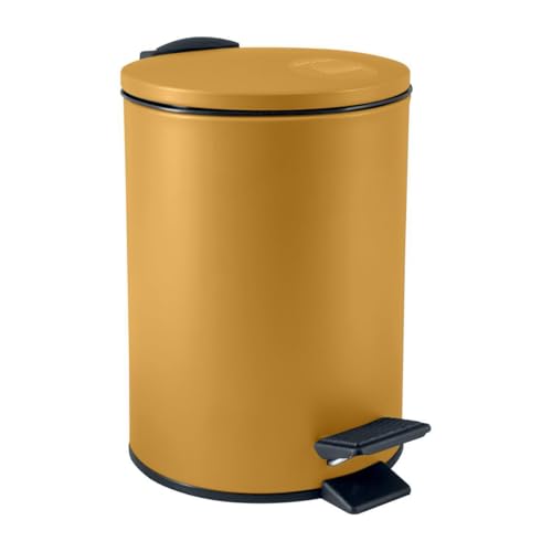 Spirella Kosmetikeimer 5 Liter Edelstahl mit Absenkautomatik und Inneneimer Adelar Badezimmer Mülleimer Softclose Abfalleimer Gelb matt, Safran, 3 litres Spirella Kosmetikeimer 5 Liter Edelstahl mit Absenkautomatik und Inneneimer Adelar Badezimmer Mülleimer Softclose Abfalleimer Gelb matt, Safran, 3 litres von Spirella