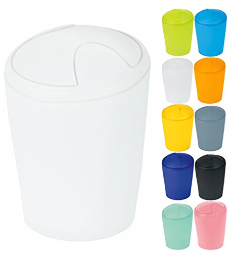Spirella Kosmetikeimer "Move" Abfalleimer Schwingdeckeleimer | Kunststoff | 2 Liter und 5 Liter |Weiß Spirella Kosmetikeimer "Move" Abfalleimer Schwingdeckeleimer | Kunststoff | 2 Liter und 5 Liter |Weiß von Spirella