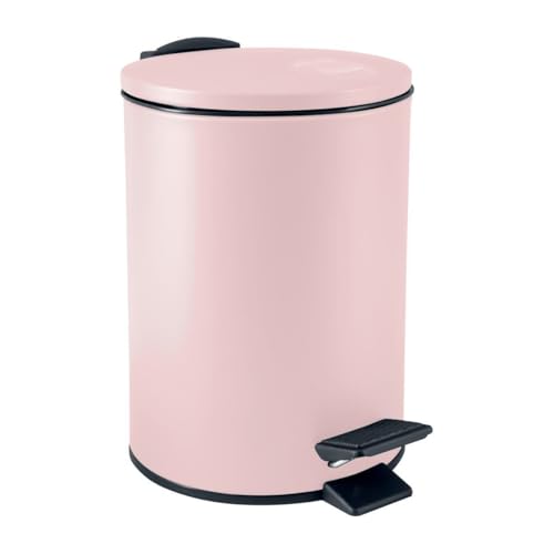 Spirella Mülleimer 3 oder 5 Liter Edelstahl mit Soft-Close-Design mit Innenbehälter Adelar Badezimmer Treteimer Mülleimer Müllbox mit Fallbremse, Rosa Spirella Mülleimer 3 oder 5 Liter Edelstahl mit Soft-Close-Design mit Innenbehälter Adelar Badezimmer Treteimer Mülleimer Müllbox mit Fallbremse, Rosa von Spirella