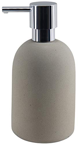 Spirella Seifenspender Gemma mit Edelstahlpumpe Flüssigseifen-Spender Porzellan 500ml Langliebig und Robust Beige von Spirella