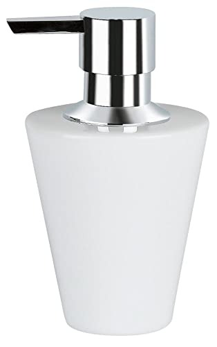 Spirella Seifenspender Max Light | mit Pumpe | Flüssigseifen-Spender | Keramik | 250ml | Langliebig und Robust | Weiß von Spirella