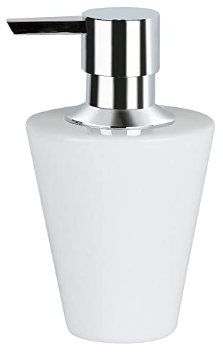 Spirella Seifenspender Max Light | mit Pumpe | Flüssigseifen-Spender | Keramik | 250ml | Langliebig und Robust | Weiß, White Spirella Seifenspender Max Light | mit Pumpe | Flüssigseifen-Spender | Keramik | 250ml | Langliebig und Robust | Weiß, White von Spirella