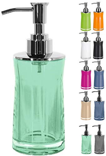 Spirella Seifenspender Sydney | mit Edelstahlpumpe | Flüssigseifen-Spender | Acryl | 200ml | Langliebig und Robust | Grün durchsichtig Spirella Seifenspender Sydney | mit Edelstahlpumpe | Flüssigseifen-Spender | Acryl | 200ml | Langliebig und Robust | Grün durchsichtig von Spirella
