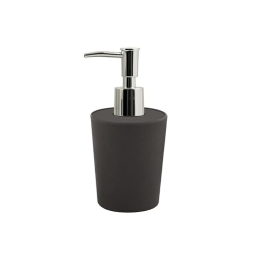 Spirella Seifenspender Takeo | mit Edelstahlpumpe | Flüssigseifen-Spender | Bambus | 200ml | Langliebig, Umweltfreundlich und Robust | Anthrazit, Anthracite von Spirella