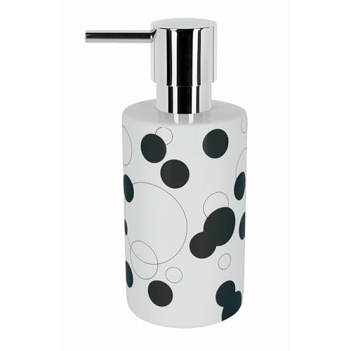 Spirella Seifenspender Tube | mit Edelstahlpumpe | Flüssigseifen-Spender | Porzellan | 300ml | Langliebig und Robust | Schwarz Punkte, One Size Spirella Seifenspender Tube | mit Edelstahlpumpe | Flüssigseifen-Spender | Porzellan | 300ml | Langliebig und Robust | Schwarz Punkte, One Size von Spirella