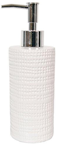 Spirella Seifenspender Venise | Flüssigseifen-Spender | Keramik | 360ml | Langliebig und Robust | Weiß von Spirella
