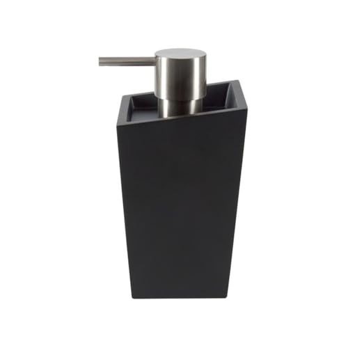 Spirella Kollektion Yoshi, Seifenspender aus Polyresin, 8,1 x 8,1 x 16 cm, Schwarz Spirella Kollektion Yoshi, Seifenspender aus Polyresin, 8,1 x 8,1 x 16 cm, Schwarz von Spirella