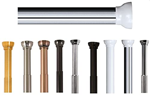 Spirella Teleskop Duschstange Duschvorhangstange Kreta, Teleskopstange Kratzfest Verstellbereich 125-220 cm Ø 21mm Aluminium weiß/Silber, Grey Spirella Teleskop Duschstange Duschvorhangstange Kreta, Teleskopstange Kratzfest Verstellbereich 125-220 cm Ø 21mm Aluminium weiß/Silber, Grey von Spirella
