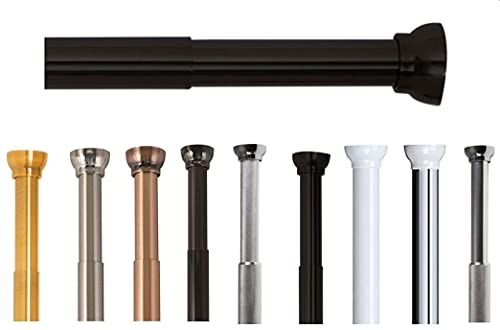 Spirella Teleskopstange Kreta | Duschvorhangstange ohne Bohren | Spannstange, durch Drehen verstellbar, sicherer Halt | als Duschstange, Kleiderstange | Länge wählbar Aluminium von Spirella