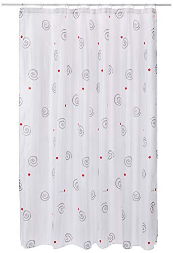 Spirella Textilvorhang Naomi Silver 180X180 1239164, Weiß, Standard von Spirella