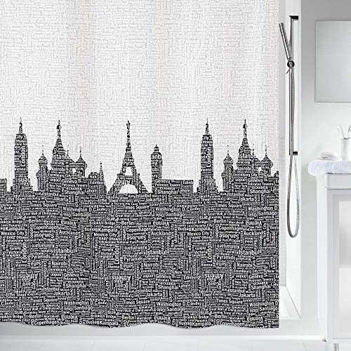 Spirella Urban Duschvorhang Polyester, Schwarz Spirella Urban Duschvorhang Polyester, Schwarz von Spirella