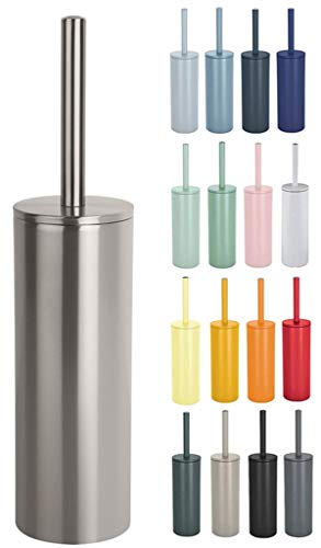 Spirella WC Bürste Klobürste Toilettenbürste hochwertig „NYO“ mit hygienischem Behälter Edelstahl Silber Spirella WC Bürste Klobürste Toilettenbürste hochwertig „NYO“ mit hygienischem Behälter Edelstahl Silber von Spirella
