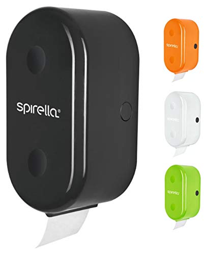 Spirella WC Rollenhalter + Ersatzrollenhalter "Cube" zum kleben oder bohren Schwarz von Spirella