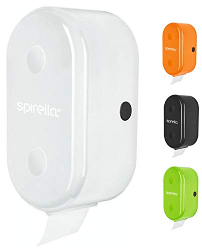 Spirella WC Rollenhalter + Ersatzrollenhalter "Cube" zum kleben oder bohren Weiss von Spirella