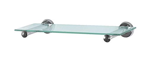 Spirella Wand-Glasablage Sydney Badezimmerablage Ablage Wandablage für das Badezimmer aus Glas und Edelstahl 60cm - zum bohren von Spirella