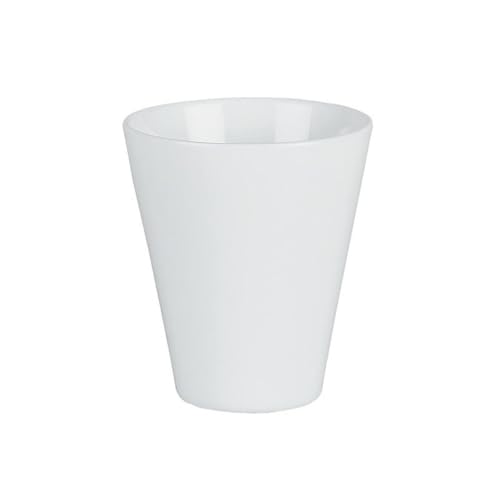 Spirella Zahnputzbecher Zahnbürstenhalter Keramik Max Light 7,5 x 10,9 cm Weiß, White von Spirella