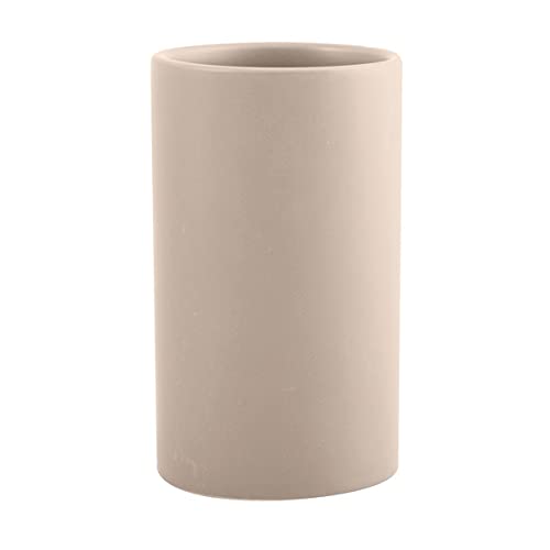 Spirella Zahnputzbecher Zahnbürstenhalter Keramik Tube 7x11,5 cm Taupe Matt von Spirella