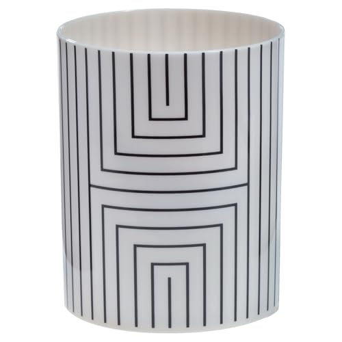 Spirella Zahnputzbecher Zahnbürstenhalter Kunststoff Graphic 7,3 x 9 cm Weiß/Schwarz Spirella Zahnputzbecher Zahnbürstenhalter Kunststoff Graphic 7,3 x 9 cm Weiß/Schwarz von Spirella