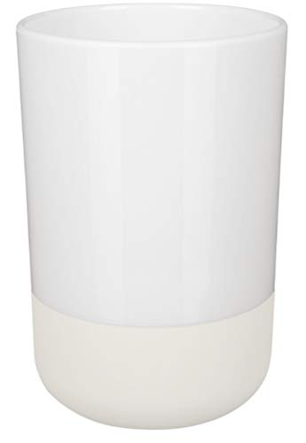 Spirella Zahnputzbecher Zahnbürstenhalter Moji 7,5x11,5 cm Weiß von Spirella
