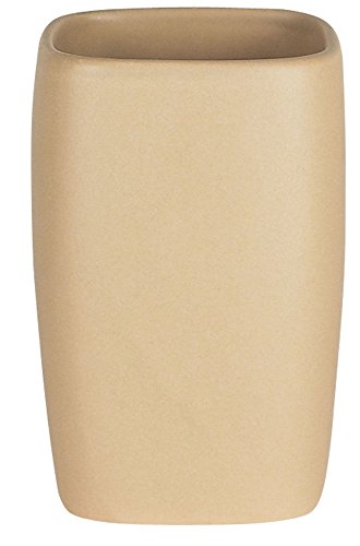 Spirella Zahnputzbecher Zahnbürstenhalter Retro 7x11 cm Beige matt von Spirella