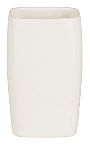 Spirella Zahnputzbecher Zahnbürstenhalter Retro 7x11 cm Weiß matt von Spirella