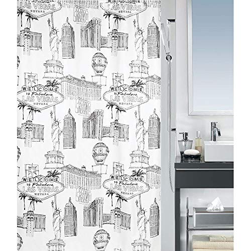 Spirella Anti-Schimmel Duschvorhang - Anti-Bakteriell, waschbar, wasserdicht, Polyester, „Las Vegas“ 120x200cm Weiß Spirella Anti-Schimmel Duschvorhang - Anti-Bakteriell, waschbar, wasserdicht, Polyester, „Las Vegas“ 120x200cm Weiß von Spirella